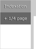 Indexation + 1/4 de page