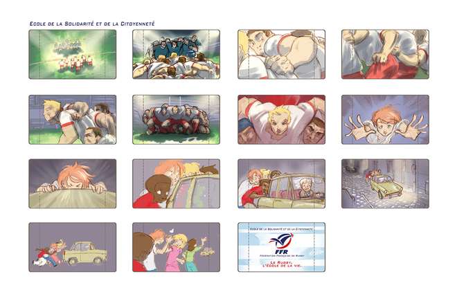 Achile - Storyboard publicitaire FFR
