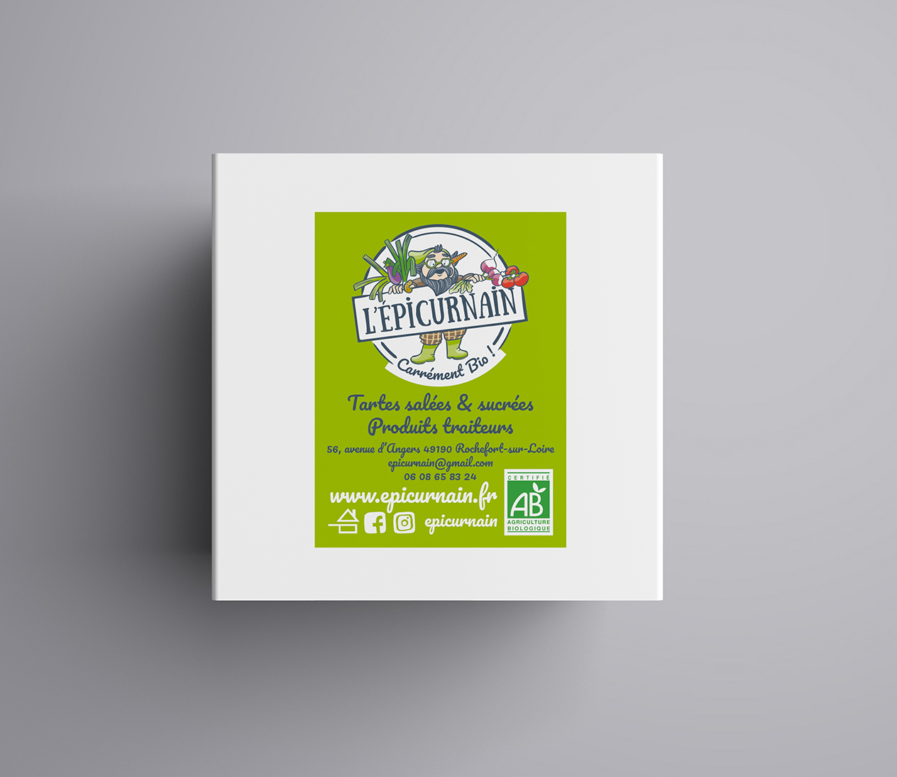 Magali AC graphisme - Étiquette produit traiteur charte graphiste Angers