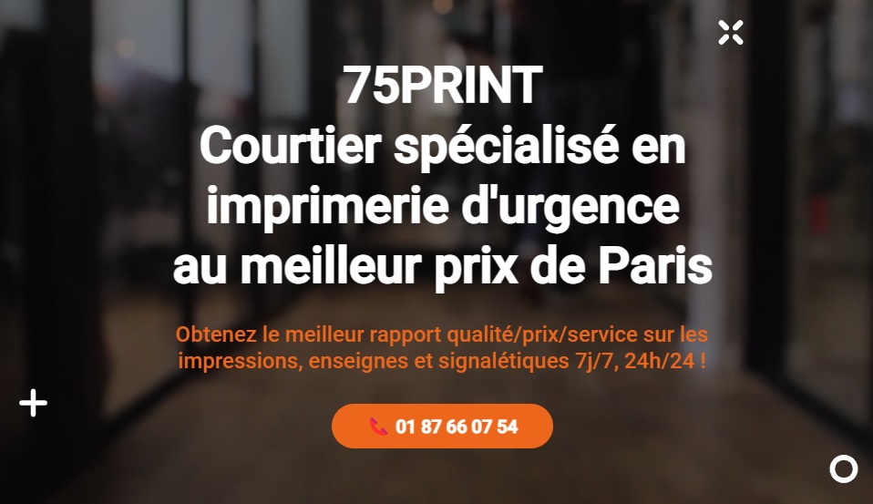 75print.fr - 75print.fr, le courtier en imprimerie de l'urgence à Paris