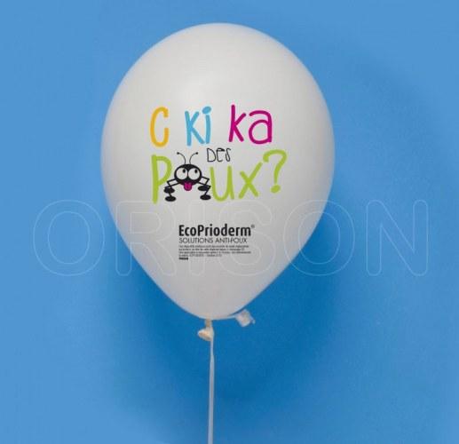 Abarella - Orison - Impression ballon latex de 30 cm en quadri