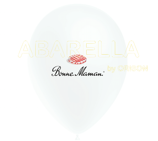 Abarella - Orison - Impression ballon latex de 30 cm en quadri