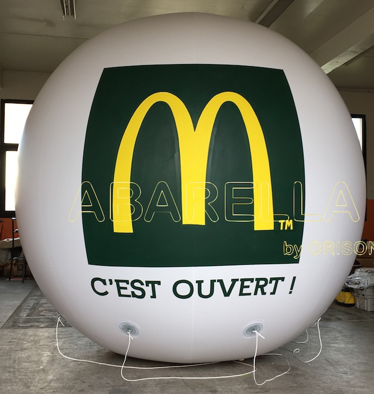 Abarella - Orison - ballon captif publicitaire 2,5m impression quadri