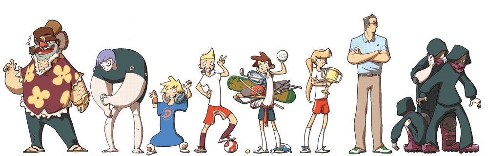 Achile - personnages principaux de la BD Paco Shoot!