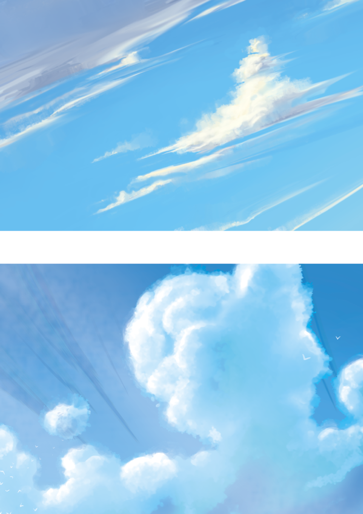 Achile - illustration nuages réalistes