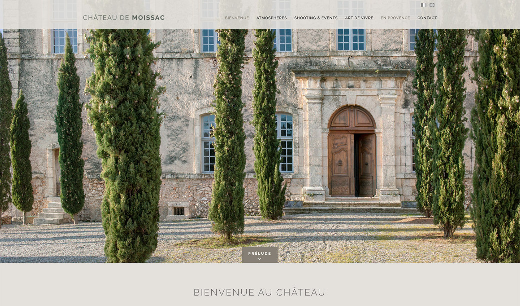 Agence Web Spinat - Création du site internet du Château de Moissac