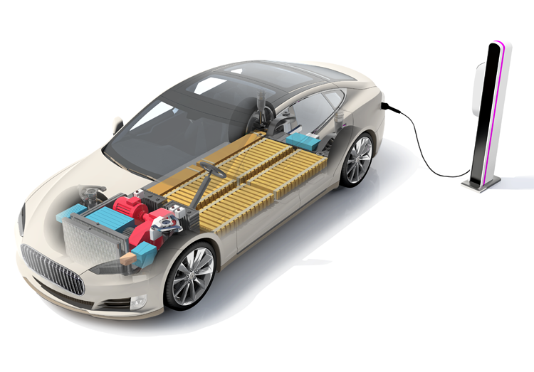 Alain Baras - écorché voiture electrique