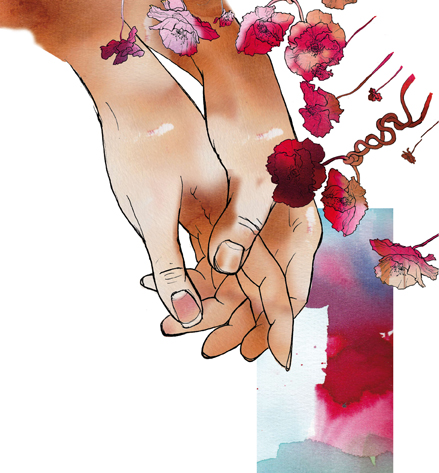 Alice Laverty - Illustration main dans la main