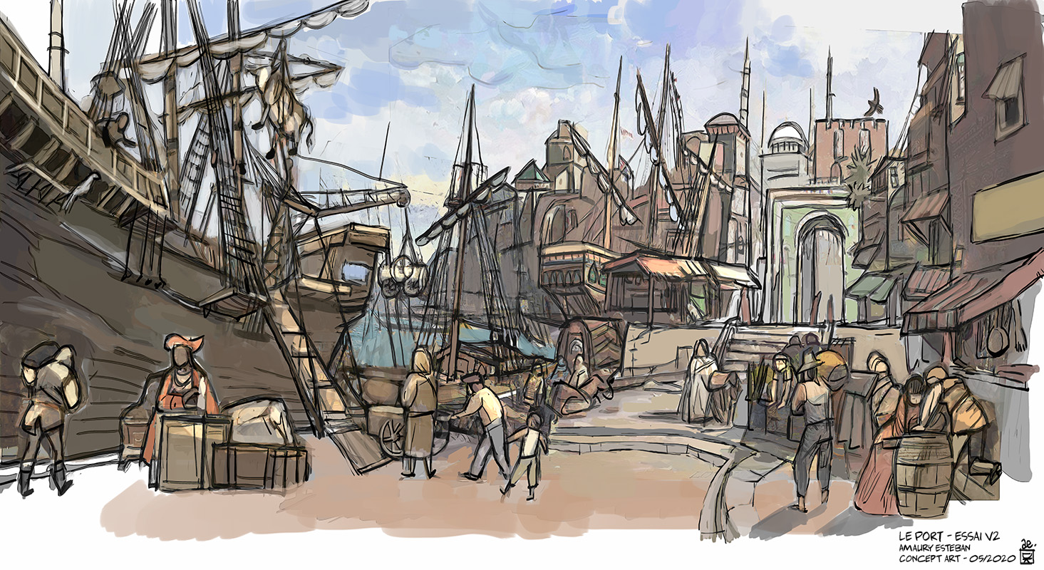 Amaury Esteban - Illustration Port 1500