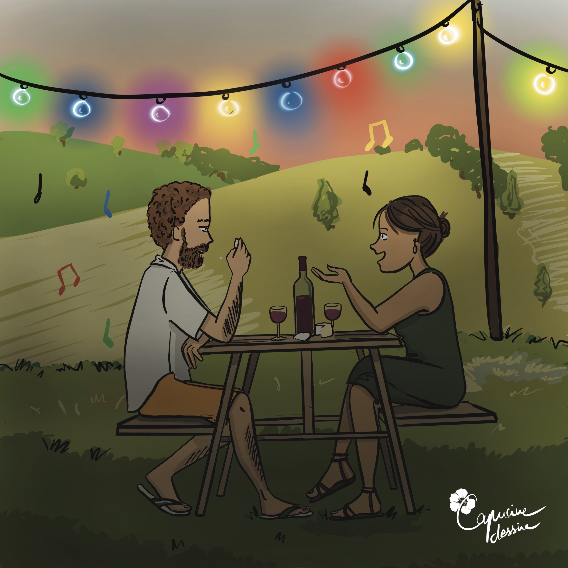 Capucine dessine - Fête locale