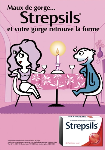 Cécile Carado - publicité strepsils