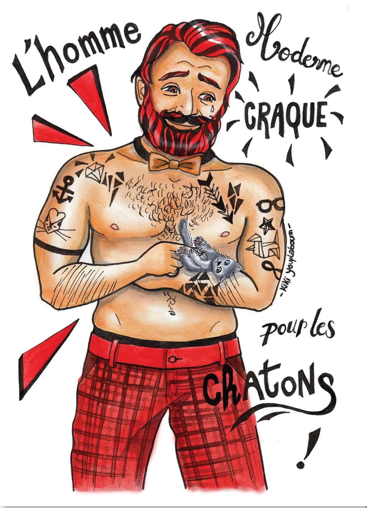Christelle Histe - L'Homme Moderne craque pour les chatons