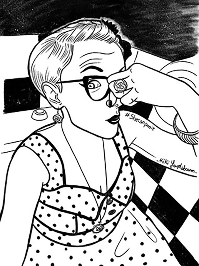 Christelle Histe - Egoportrait aux toilettes