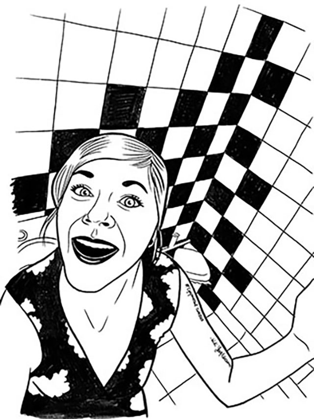 Christelle Histe - Egoportrait aux toilettes