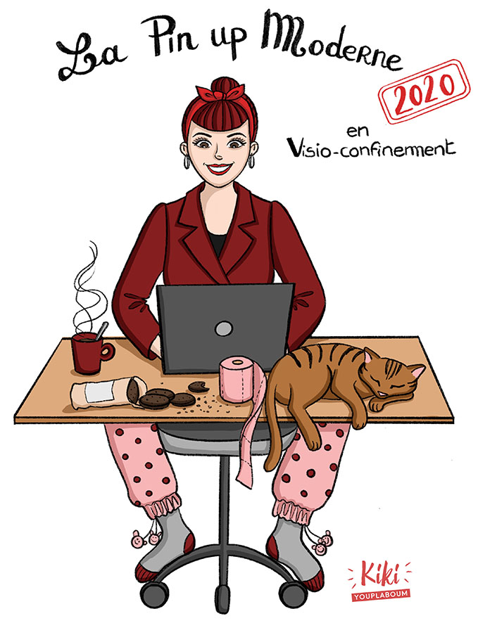 Christelle Histe - La Pin up Moderne en Visio-confinement