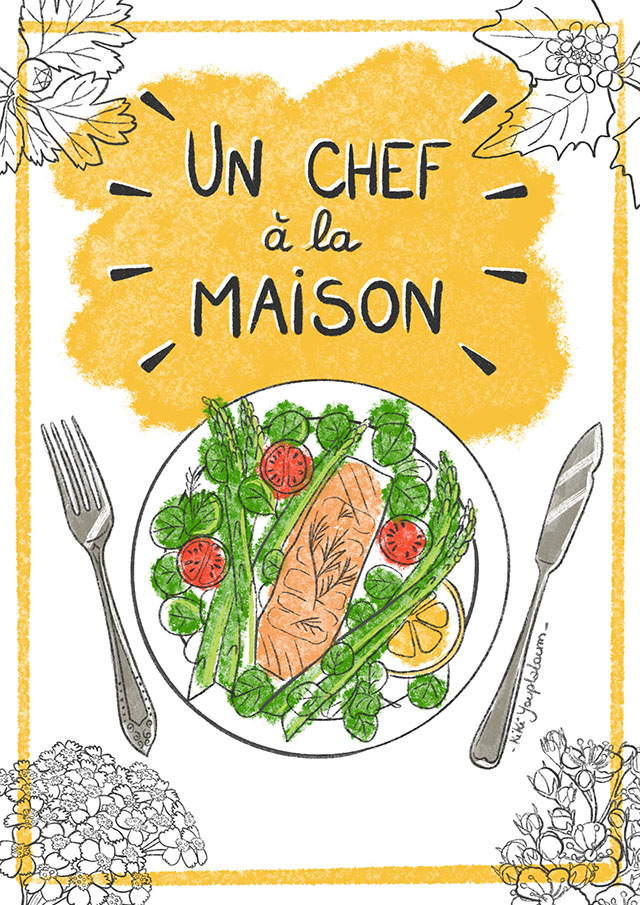 Christelle Histe - Illustration pour une couverture de livre de recettes