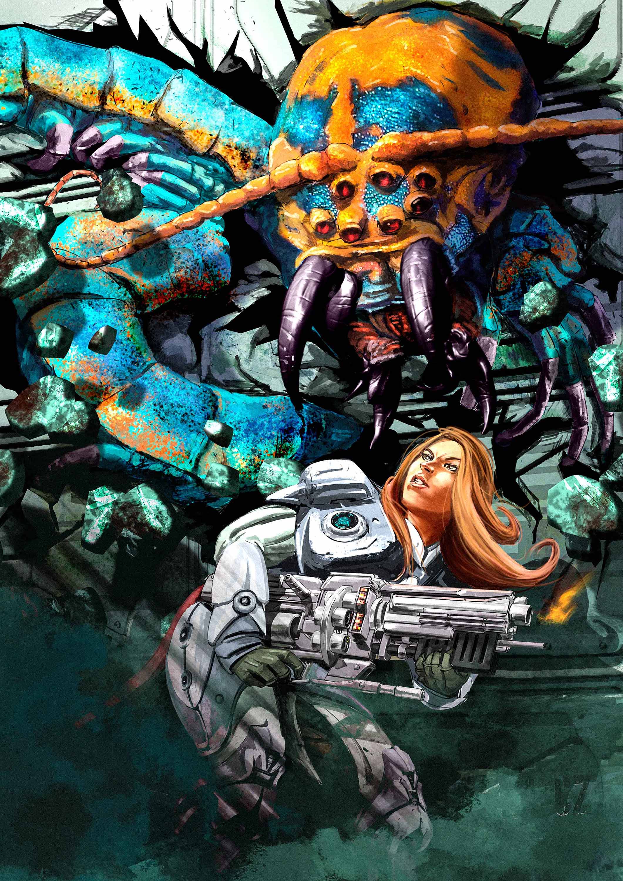 Christophe Esquerré - Science fiction - SF- digital painting-Toulouse