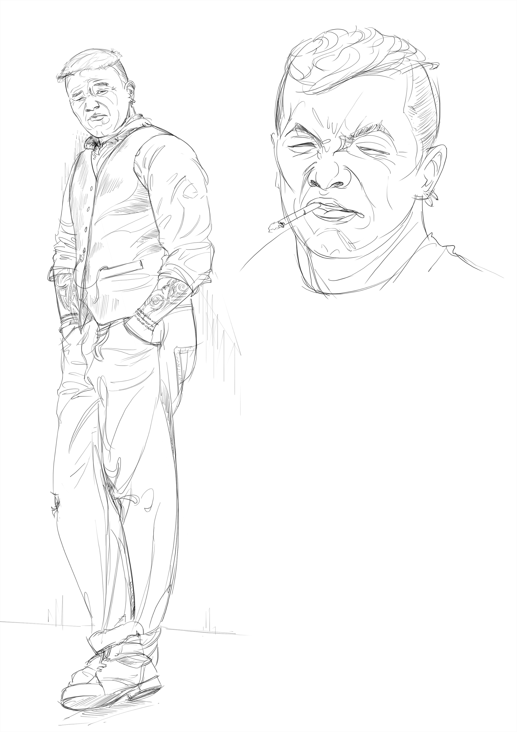 Christophe Esquerré - Personnage-crayonné-TOULOUSE