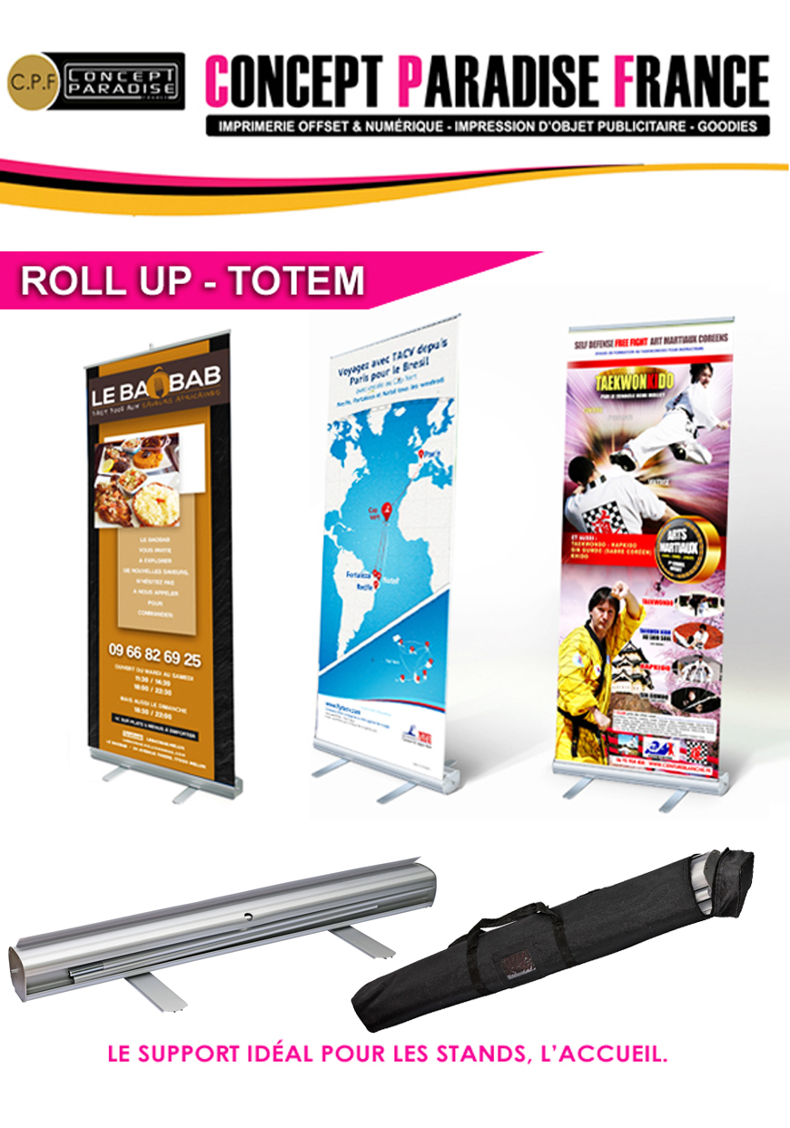 Concept Paradise France - roll up délai 24h