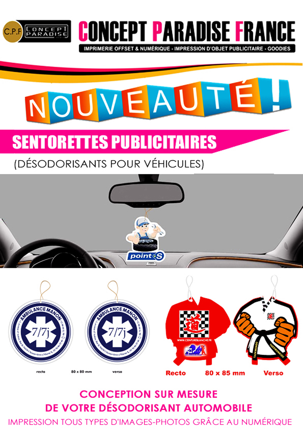 Concept Paradise France - Désodorisants / Sentorettes pour véhicules