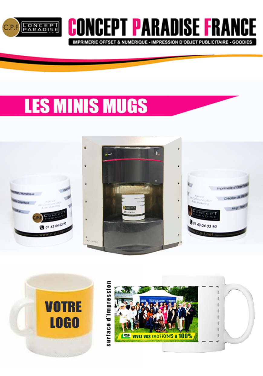 Concept Paradise France - MINI MUG / TASSE PERSONNALISE