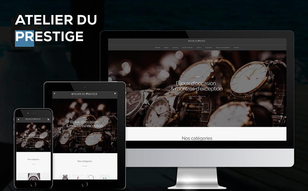 Digital Therapy - Création du site E-commerce : Atelier du Prestige