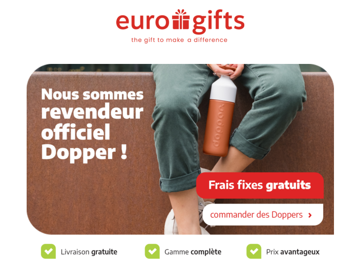 Eurogifts - Nous sommes devenus revendeur officiel Dopper