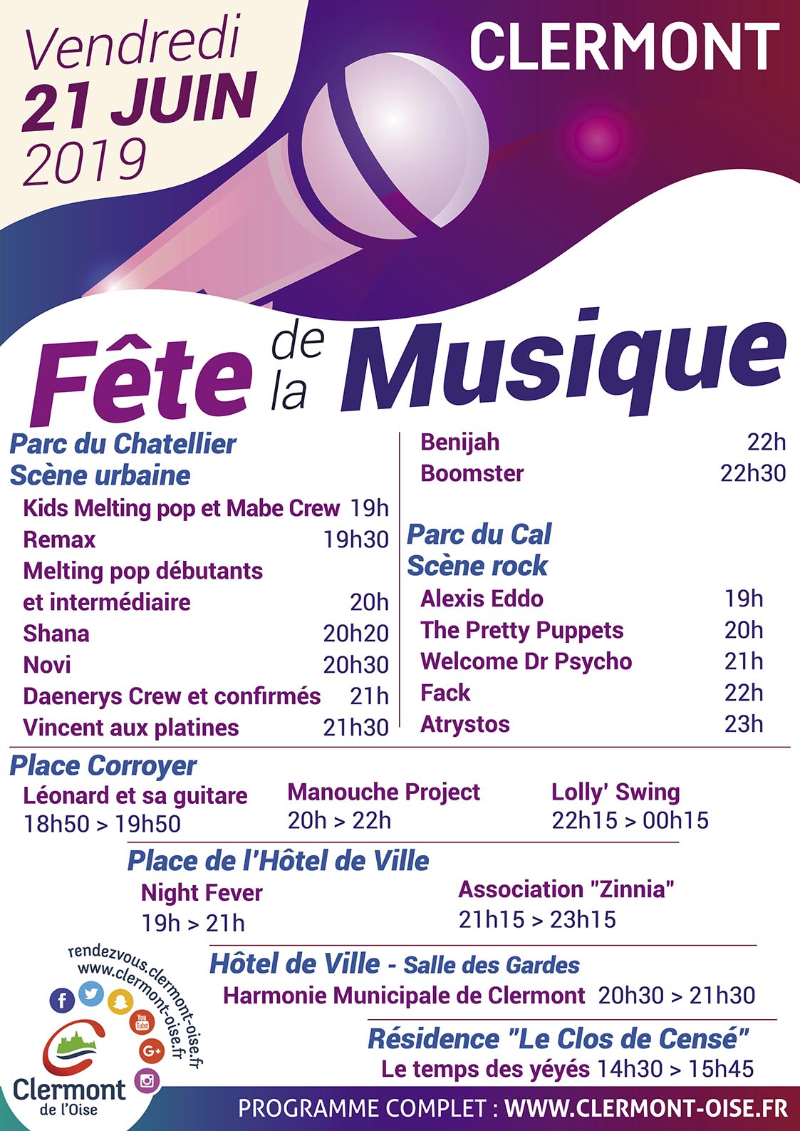 HJC Conseil - Stratégie et Communication - Fête de la Musique / programme
