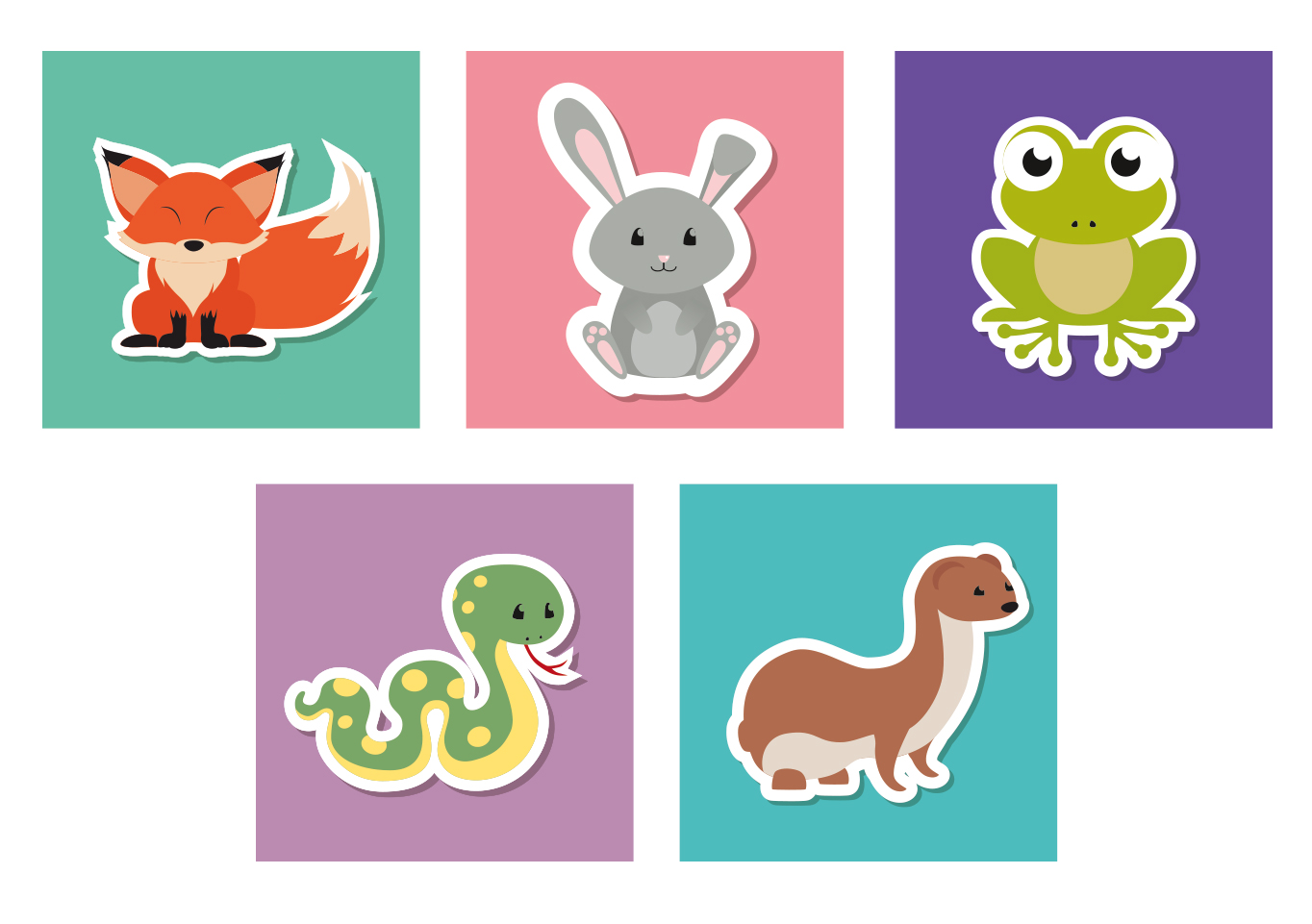 Laetitia Landois - Animaux mignons en vectoriel