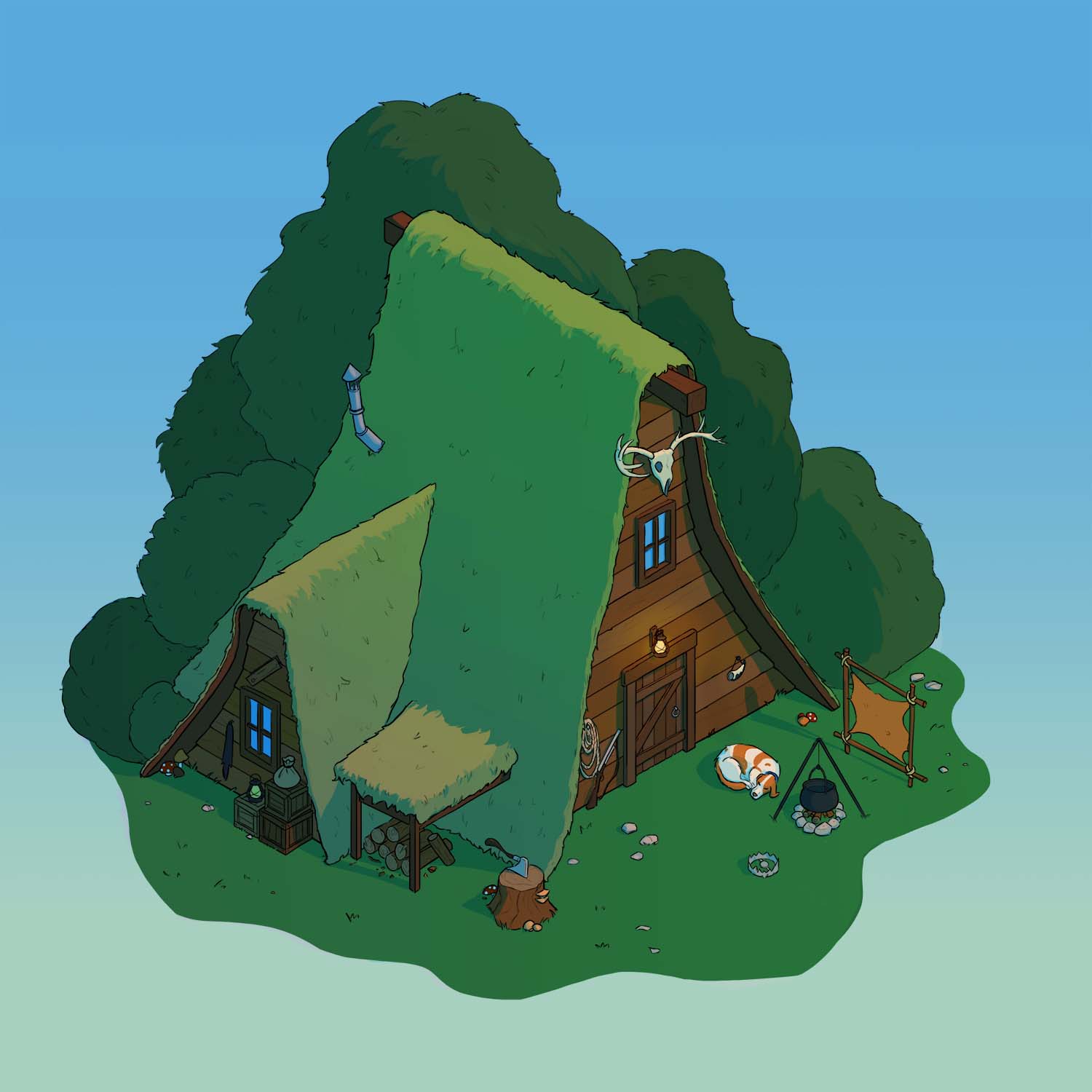 Laetitia Landois - Cabane de chasseur