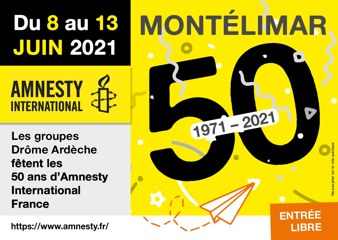 Laure Stehly - Illustration pour dépliant - 5O ans Amnesty International