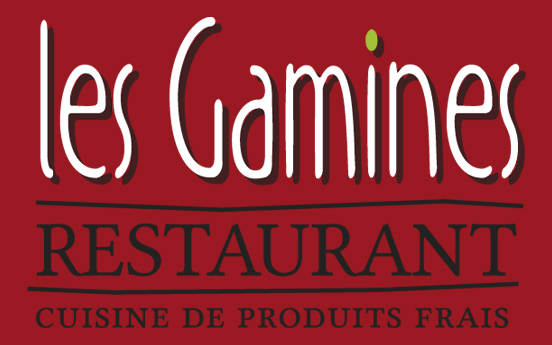 Laure Stehly - Logo pour le restaurant Les Gamines, Paris