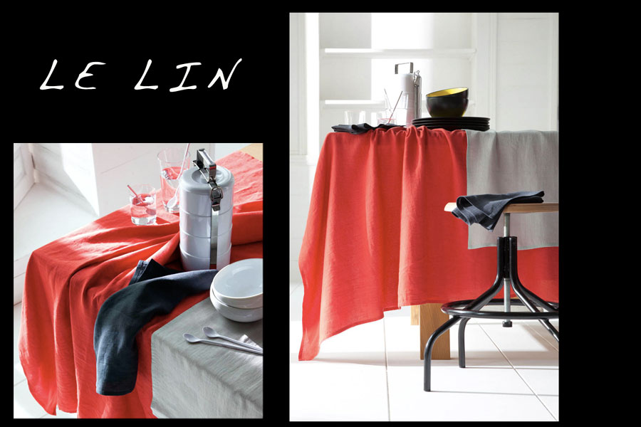 Les STUDIOS - Prise de vue nappe de table en lin