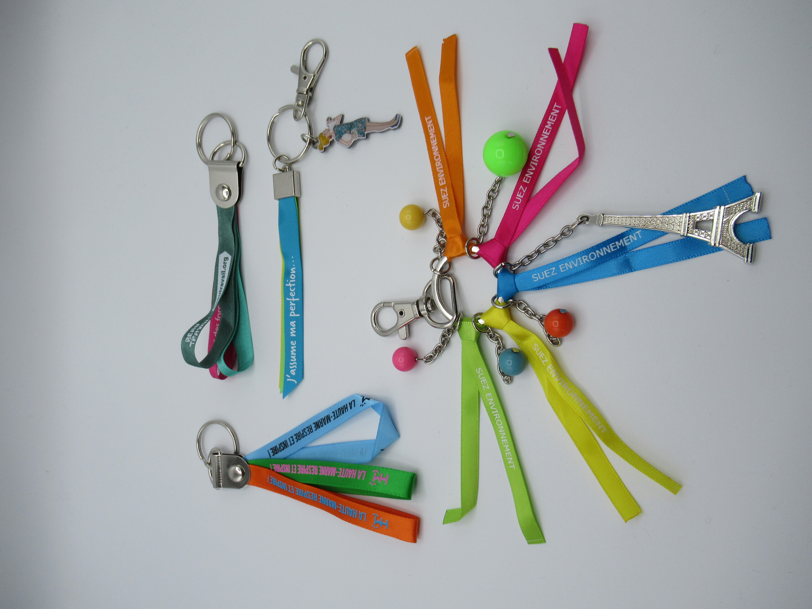 LEVET COMMUNICATION - Porte-clefs ruban et métal