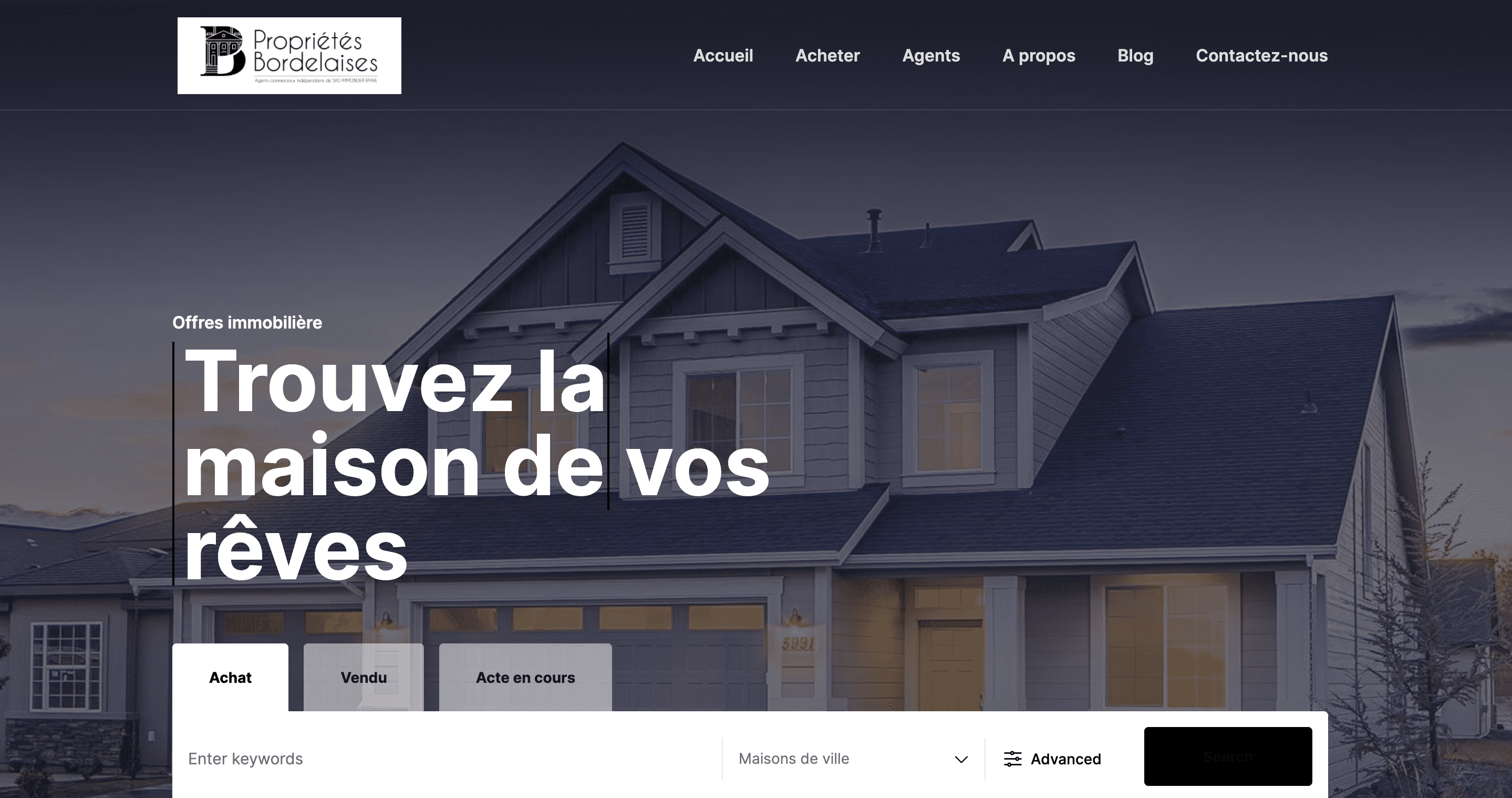 Lucky Logic - Site internet pour agence immobilière