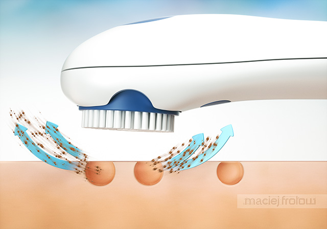 Maciej Frolow - illustration d'une brosse pour visage