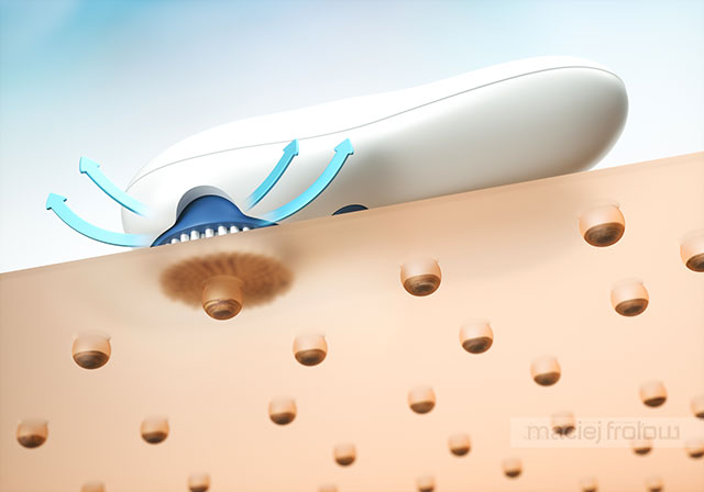 Maciej Frolow - illustration brosse pour visage