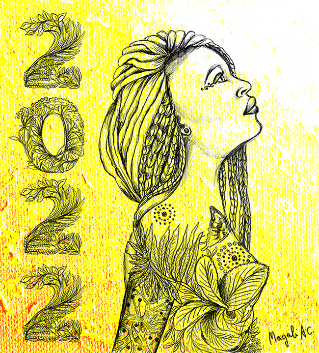 Magali AC illustration - Illustration nature spiritualité voeux illustrateur Angers