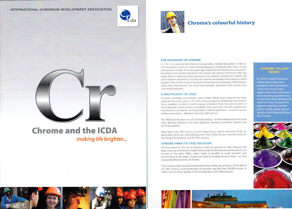 Paul Snelgrove - Brochure INTERNATIONAL CHROMIUM DEVELOPMENT ASSOCIATION
