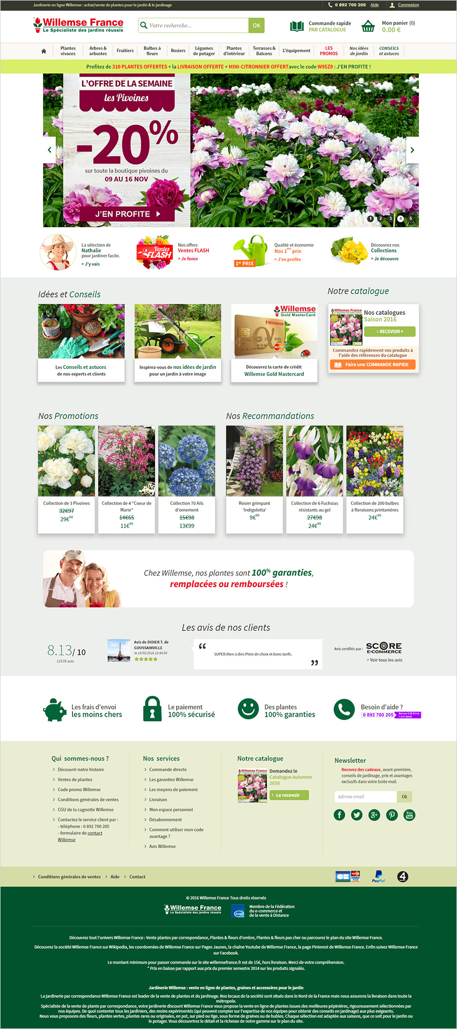 Pierre Noditza - Webdesign ecommerce de fleurs - Toulouse