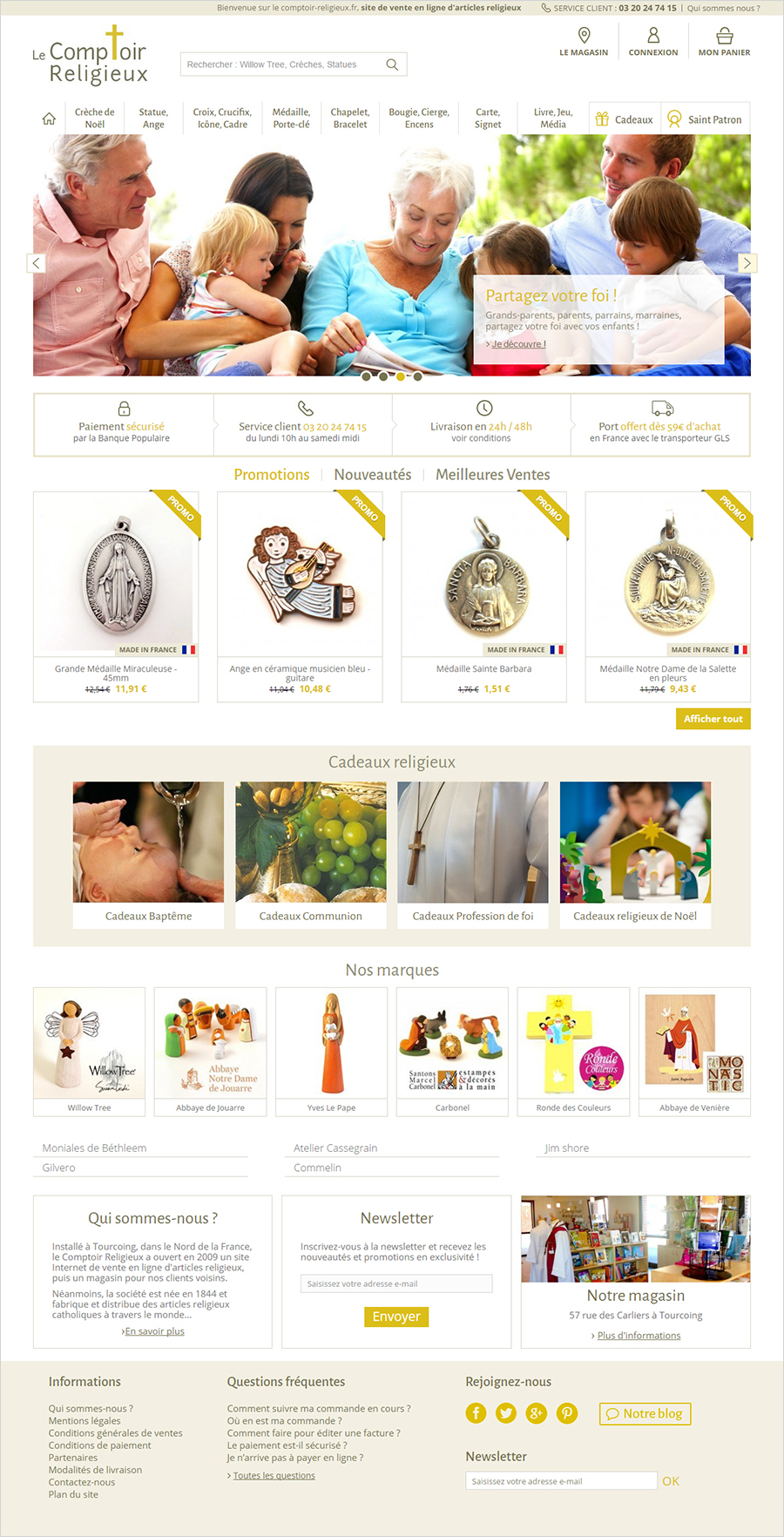 Pierre Noditza - Webdesign ecommerce d'article religieux - Toulouse