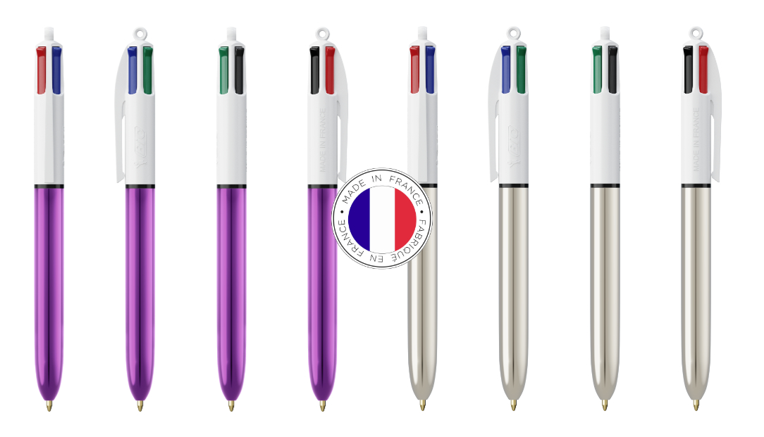 PixePrint - Stylo BIC 4 couleurs personnalisé