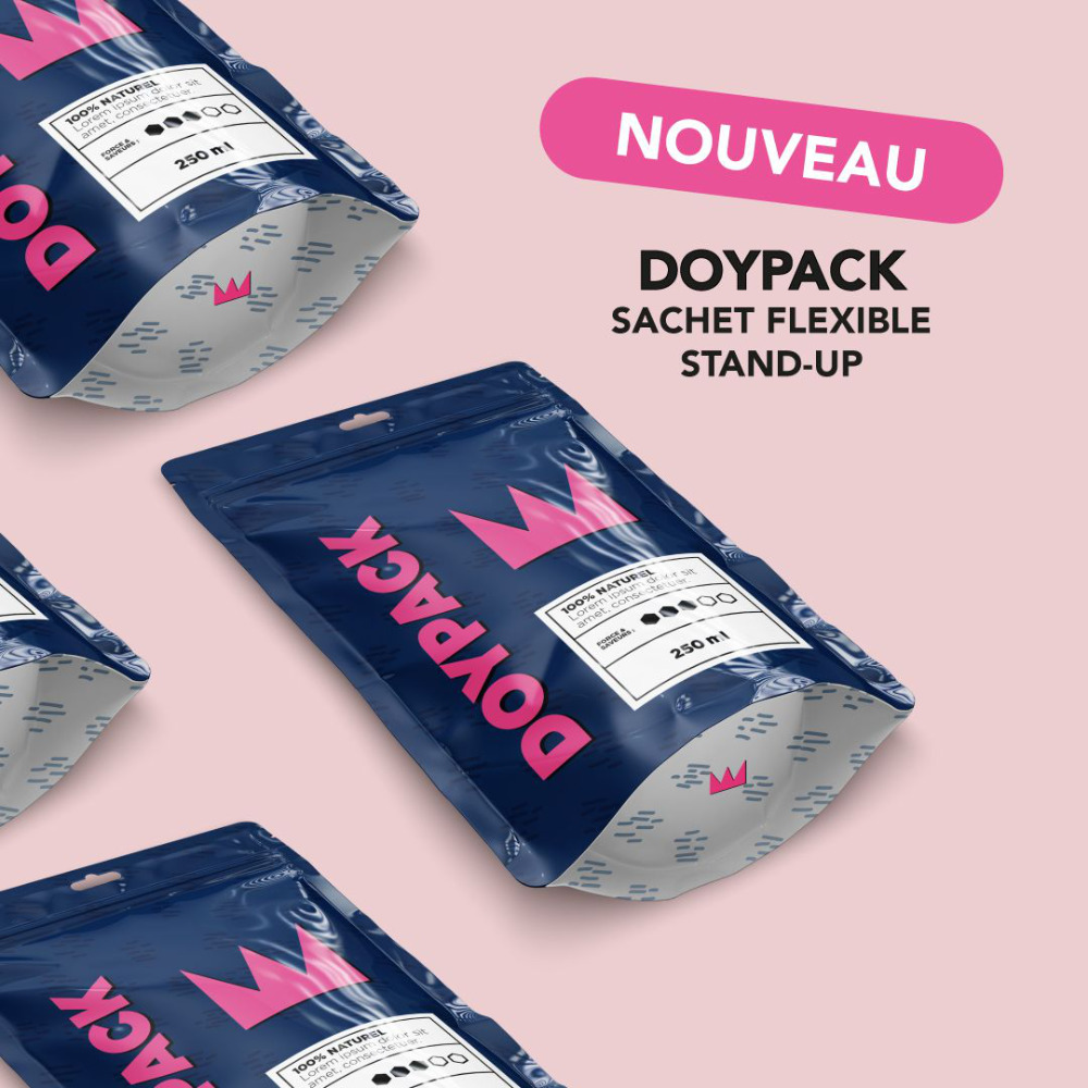 Imprimerie en ligne sachet Doypack de Printoclock Imprimeur