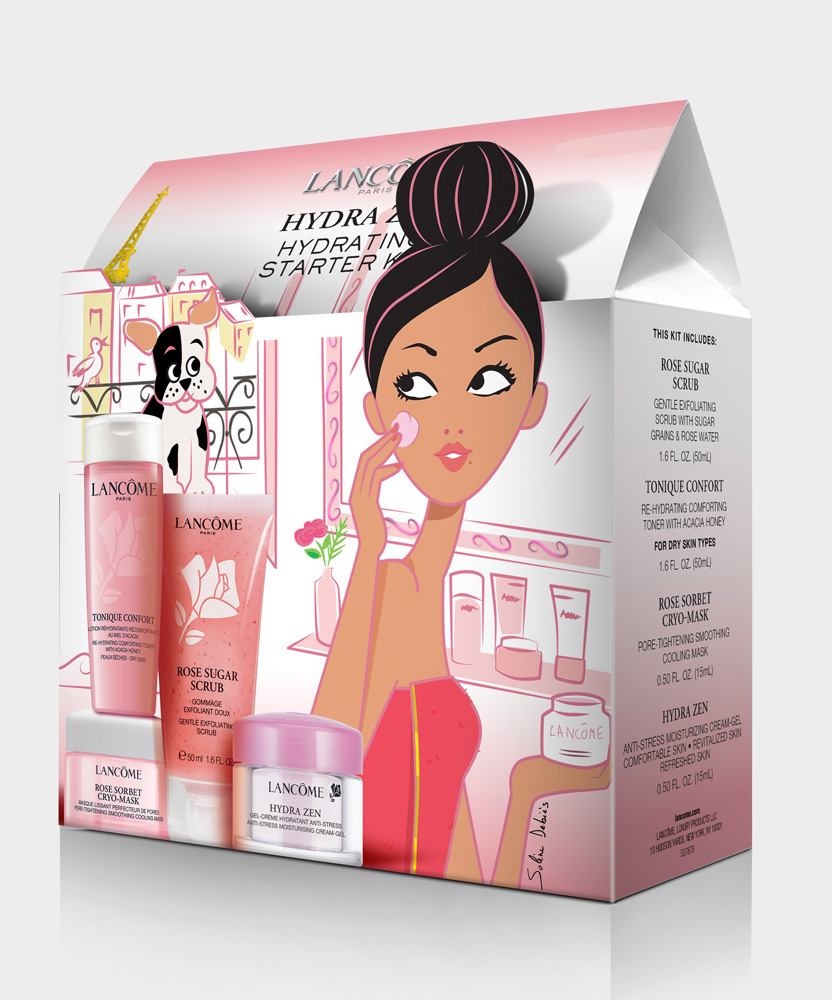 Solène Debiès - Illustration de packaging pour Lancôme US