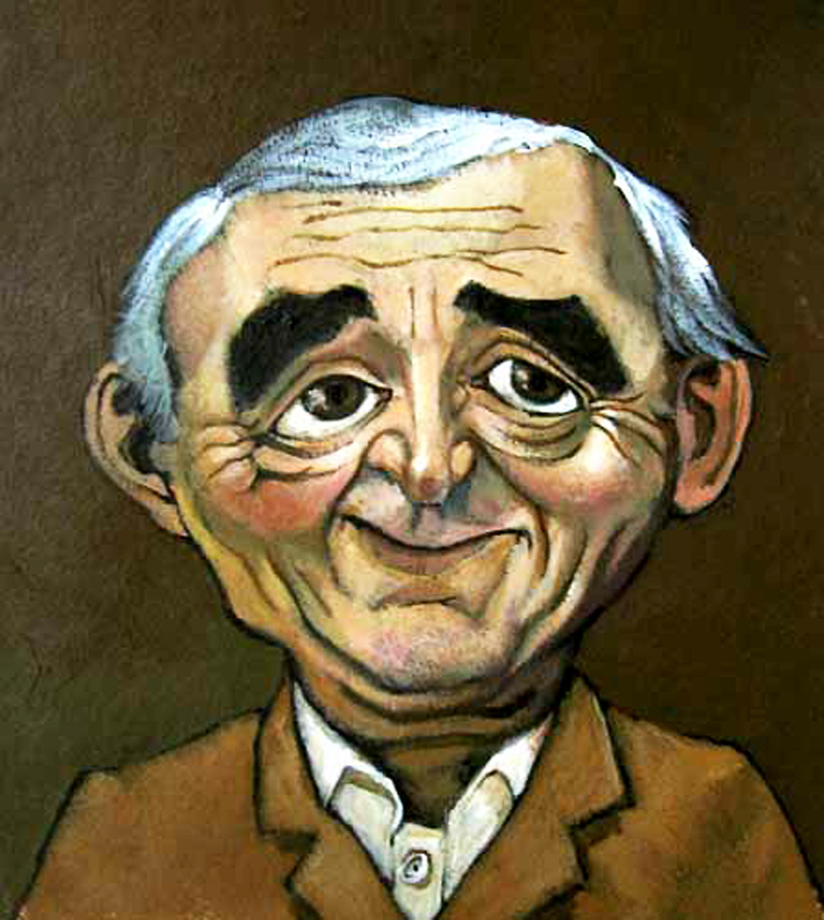 Virgil Malara - Caricature de Charles Aznavour