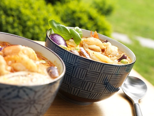 Zorn - Photo Culinaire gambas au curry